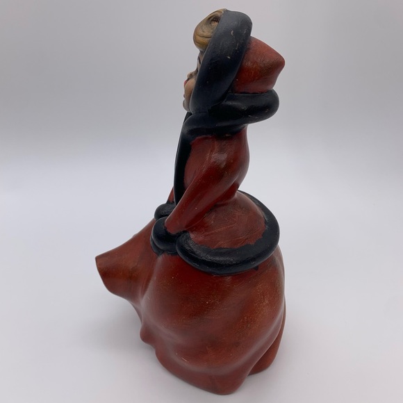 Vintage MCM Atlantic Mold Christmas Caroler 1950’s -60’s (Signed) Handpainted - Picture 14 of 16